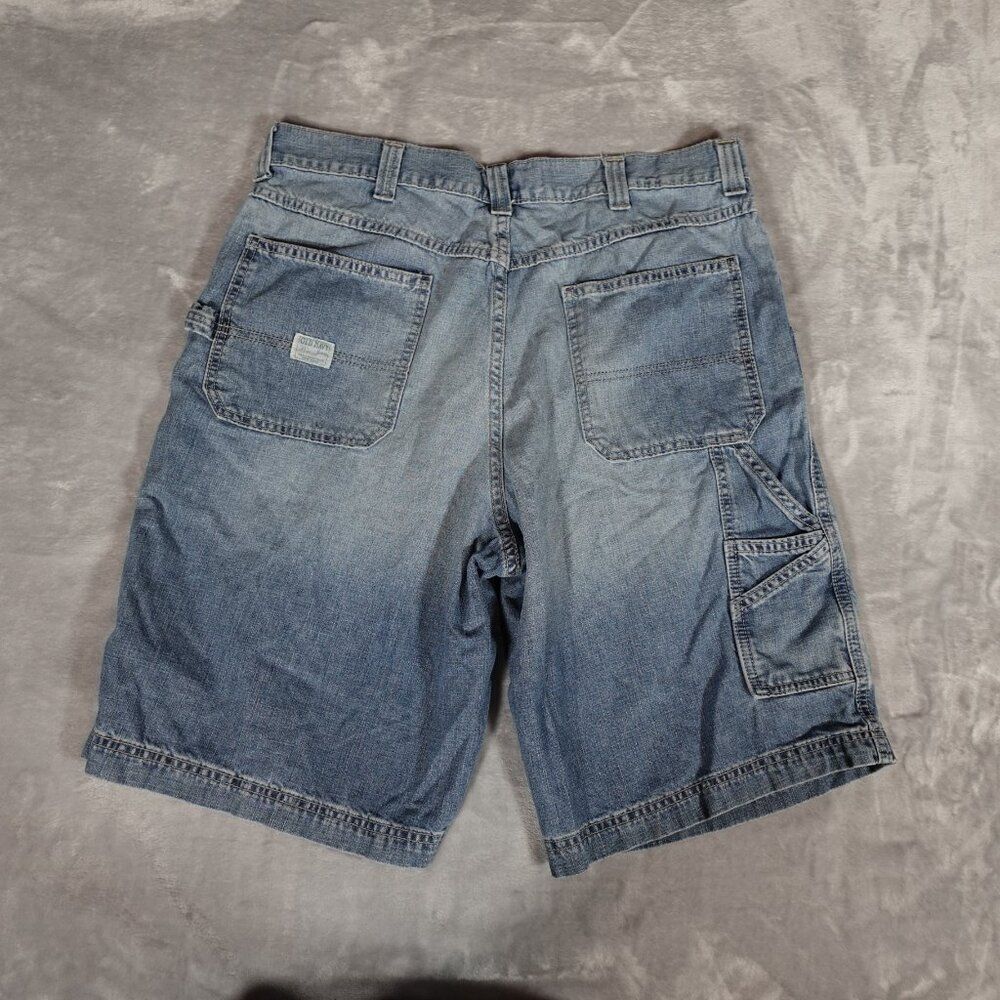 Vintage Old Navy Painters Carpenter Denim Shorts Mens 36 11” Skater Y2K